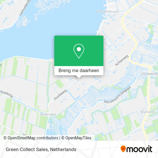 Green Collect Sales kaart
