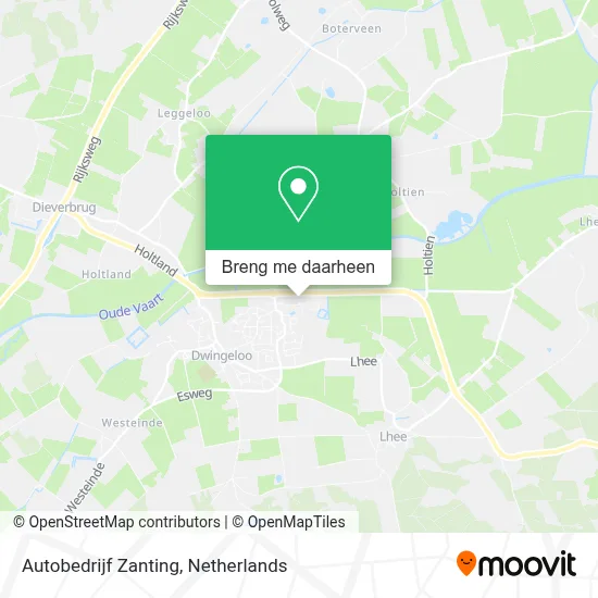 Autobedrijf Zanting kaart