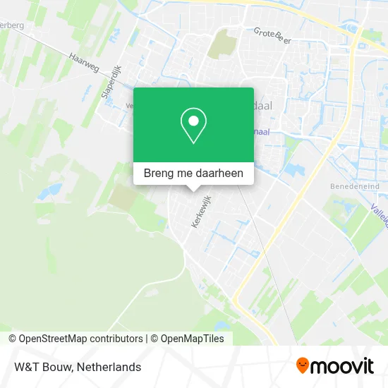 W&T Bouw kaart