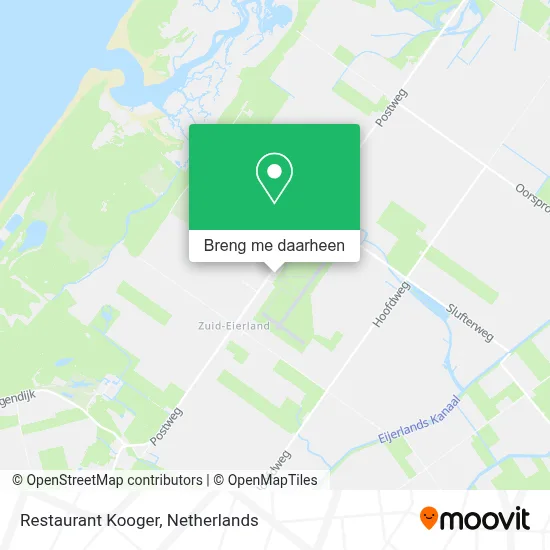 Restaurant Kooger kaart