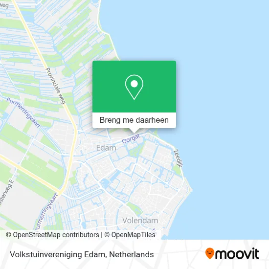 Volkstuinvereniging Edam kaart