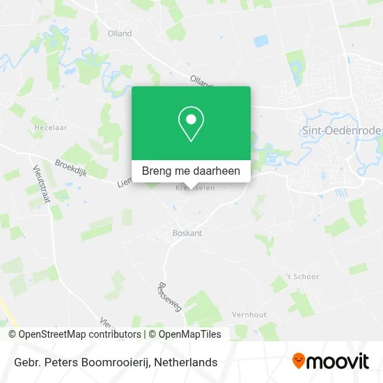 Gebr. Peters Boomrooierij kaart