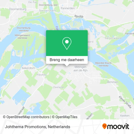 Johthema Promotions kaart