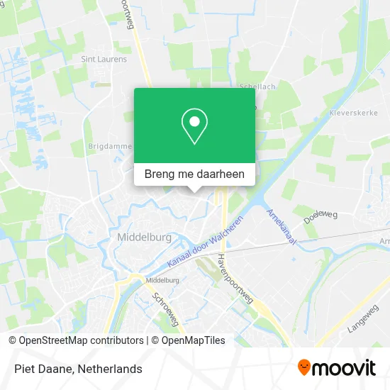 Piet Daane kaart