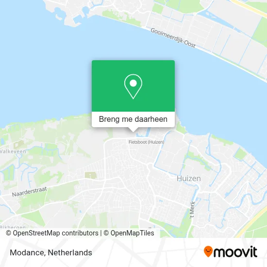 Modance kaart