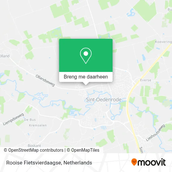 Rooise Fietsvierdaagse kaart