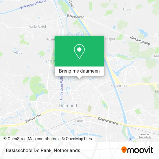 Basisschool De Rank kaart