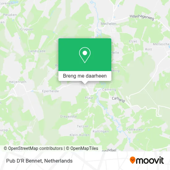 Pub D'R Bennet kaart