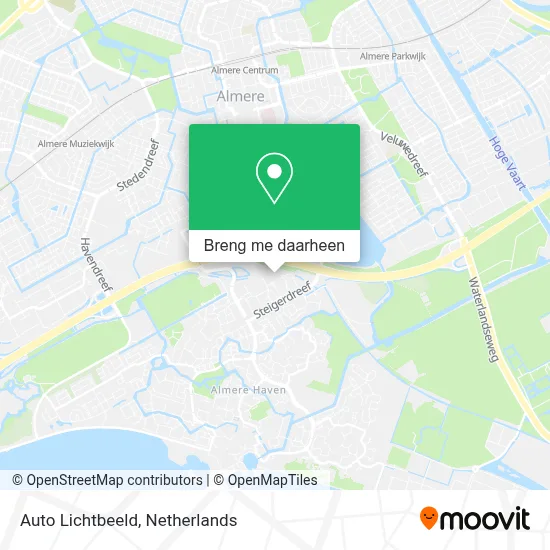 Auto Lichtbeeld kaart