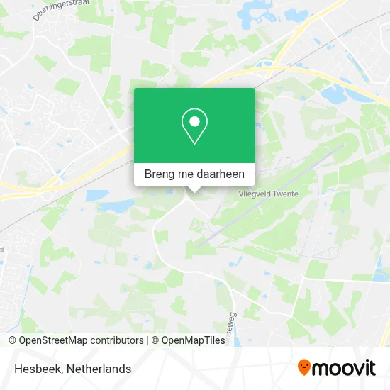 Hesbeek kaart