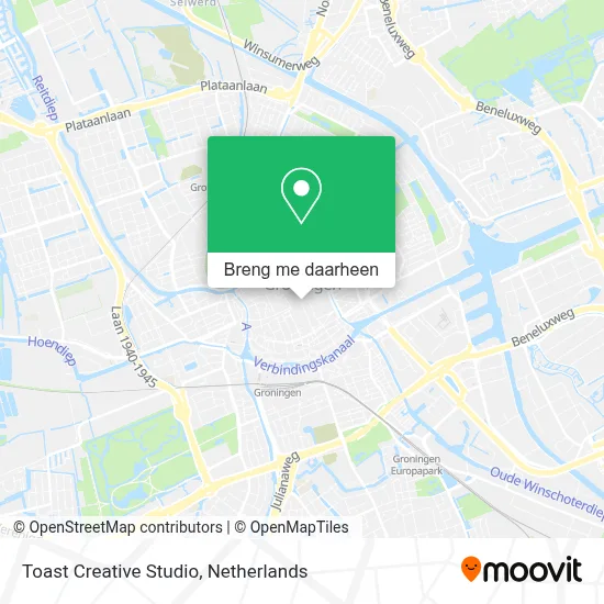 Toast Creative Studio kaart
