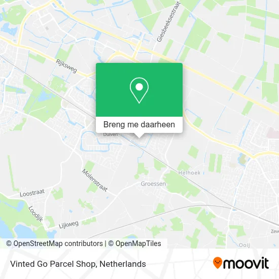 Vinted Go Parcel Shop kaart