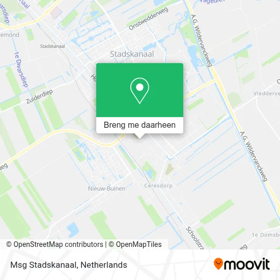 Msg Stadskanaal kaart