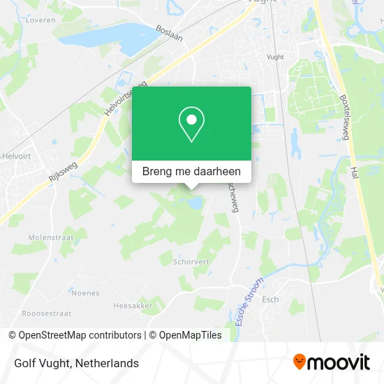 Golf Vught kaart