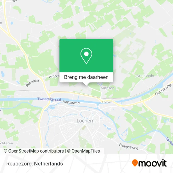 Reubezorg kaart