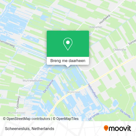 Scheenesluis kaart
