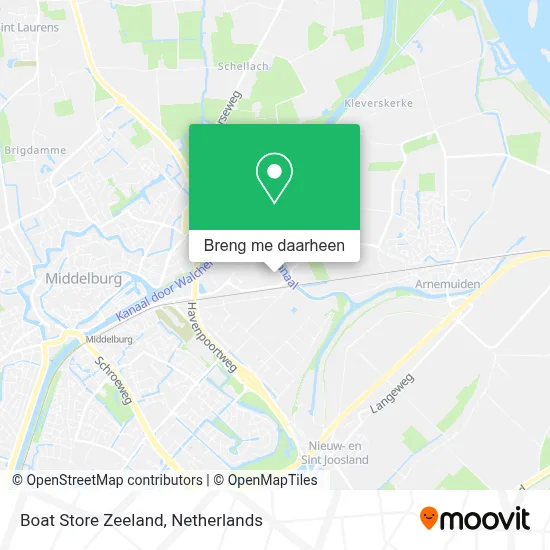 Boat Store Zeeland kaart