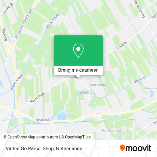 Vinted Go Parcel Shop kaart