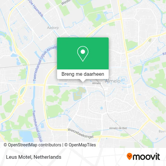 Leus Motel kaart