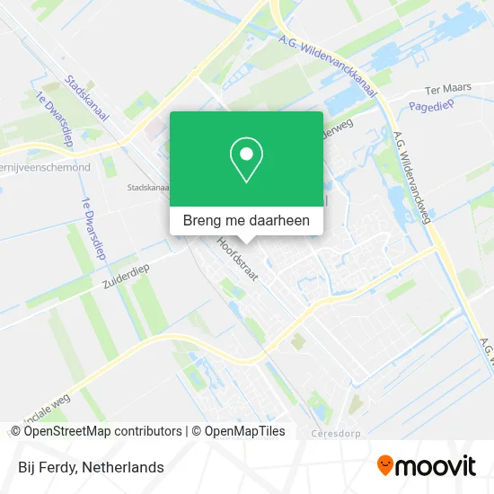 Bij Ferdy kaart