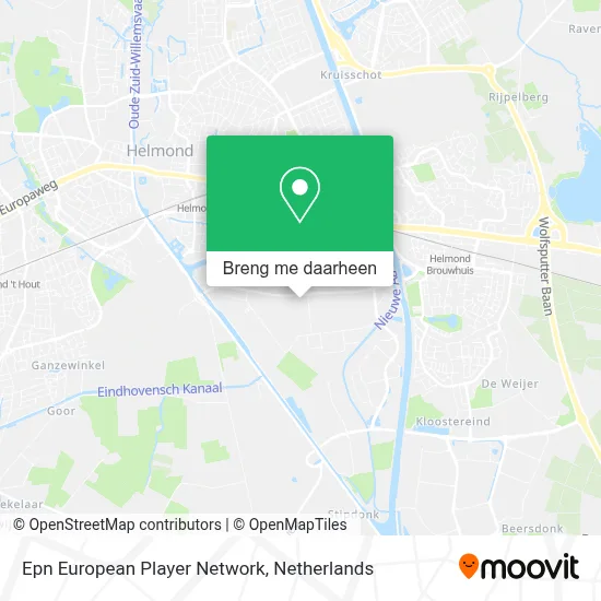 Epn European Player Network kaart