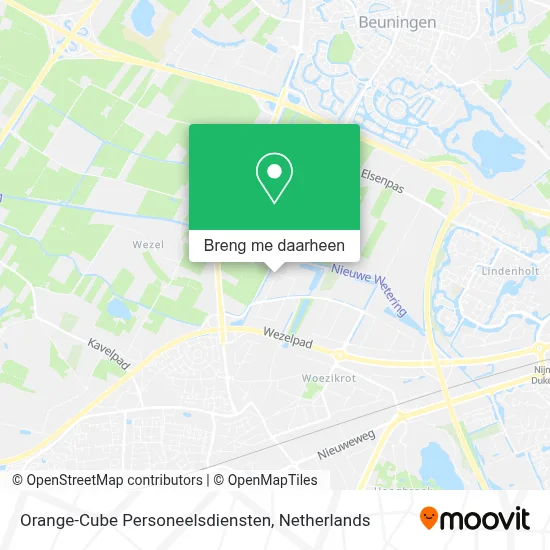 Orange-Cube Personeelsdiensten kaart