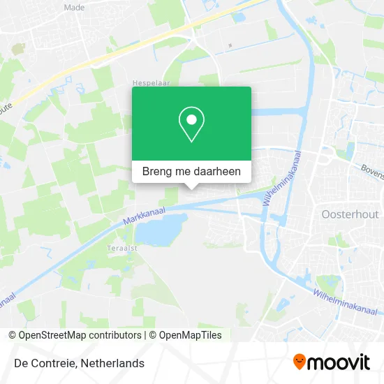 De Contreie kaart