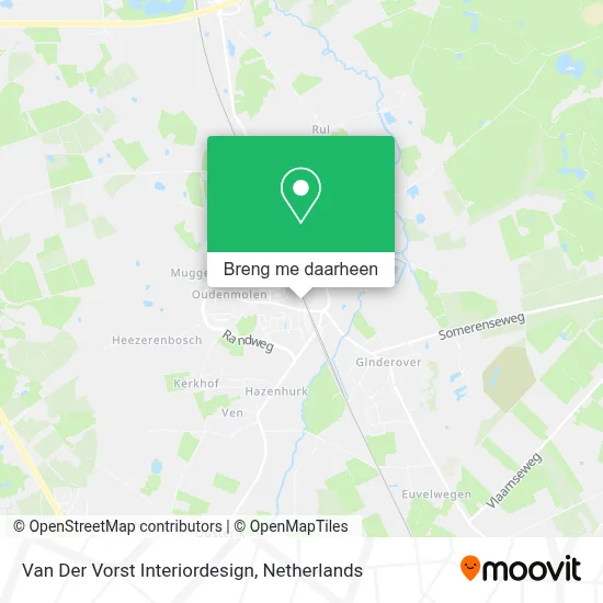 Van Der Vorst Interiordesign kaart