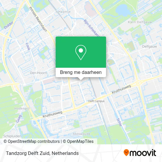 Tandzorg Delft Zuid kaart