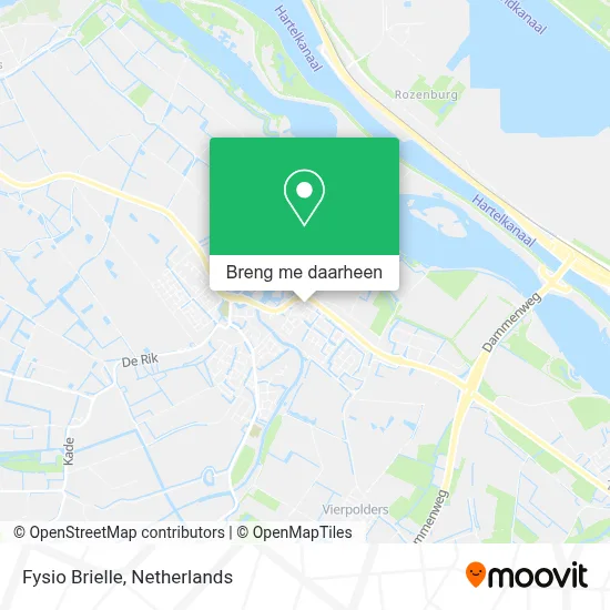 Fysio Brielle kaart
