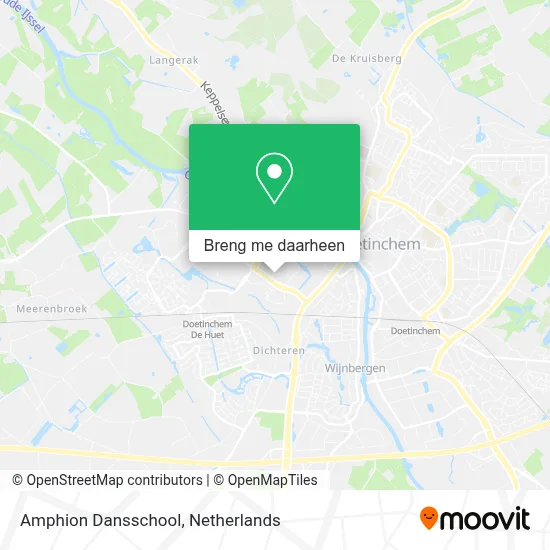 Amphion Dansschool kaart