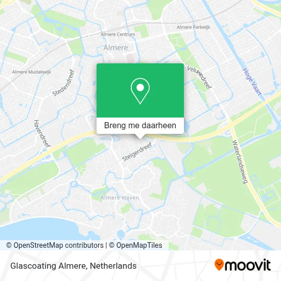 Glascoating Almere kaart