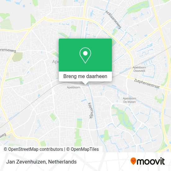 Jan Zevenhuizen kaart
