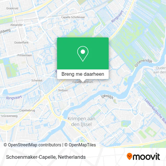Schoenmaker-Capelle kaart