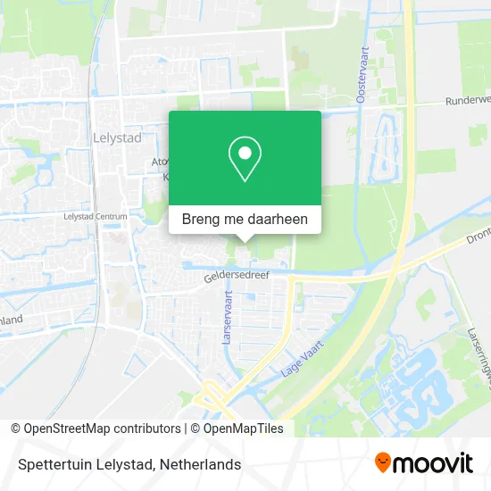 Spettertuin Lelystad kaart