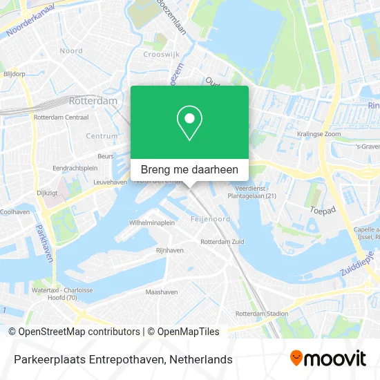 Parkeerplaats Entrepothaven kaart