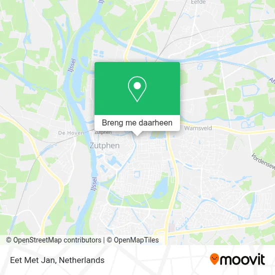 Eet Met Jan kaart