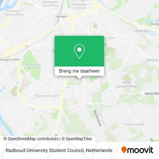 Radboud University Student Council kaart