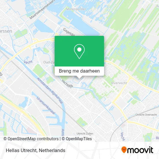 Hellas Utrecht kaart