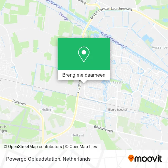 Powergo-Oplaadstation kaart