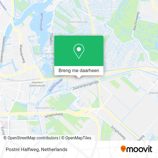 Postnl Halfweg kaart