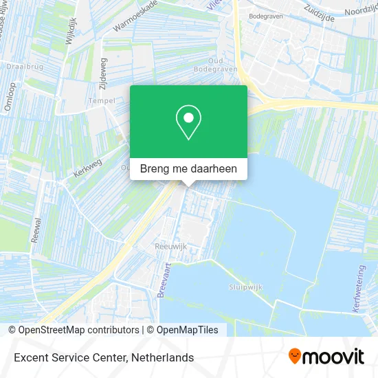 Excent Service Center kaart