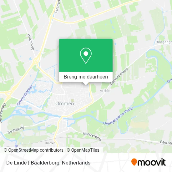 De Linde | Baalderborg kaart