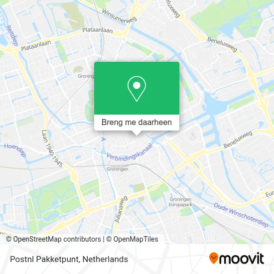 Postnl Pakketpunt kaart