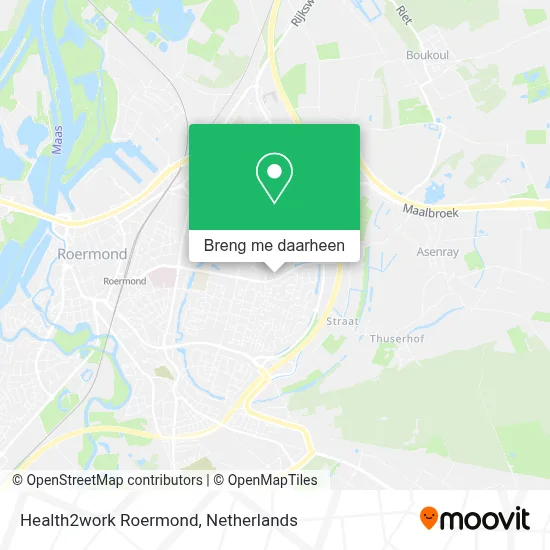 Health2work Roermond kaart