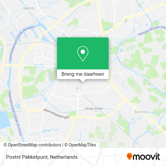 Postnl Pakketpunt kaart