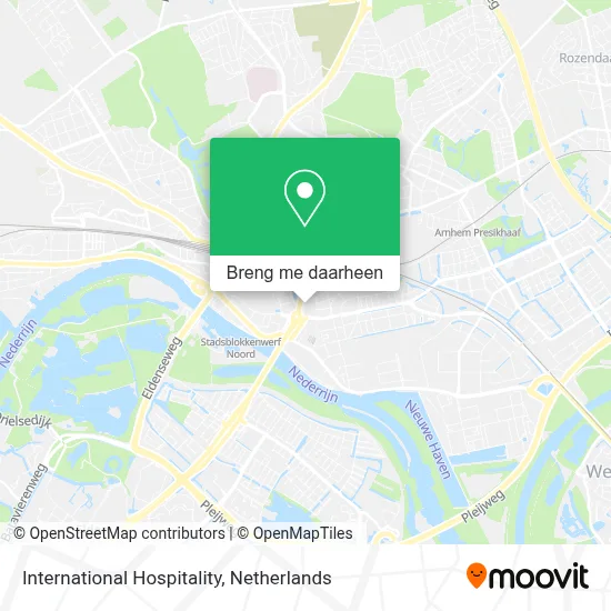 International Hospitality kaart