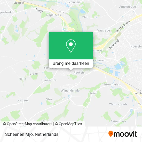 Scheenen Mjo kaart