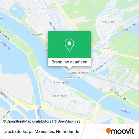Zeekadetkorps Maassluis kaart
