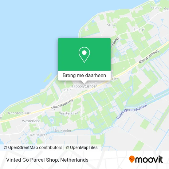 Vinted Go Parcel Shop kaart